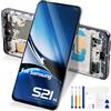 Reparo Schermo LCD per Samsung Galaxy S21 5G G991B LCD Display con Cornice | per Galaxy S21 5G G991B G991U Schermo di Ricambio Touch Screen Digitalizzatore Full Assemblato con Riparazione Kit Nero