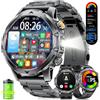 CHOOSETIME 1,53Smartwatch Uomo, 1000 mAh, Compatibile con Android e iOS, Nero | Chiamate Bluetooth/LED Torcia/IP68 Impermeabile, 120+ Modalità Sportive, Monitoraggio della Frequenza Cardiaca e del Sonno