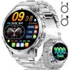LIGE SMART Smartwatch Uomo, 1,85 Pollici HD Display con Chiamate Bluetooth/1000 mAh/Torcia, Frequenza Cardiaca/Sonno, 110+ Modalità Sportive, Orologio Smartwatch Compatibile con Android e iOS, Argento