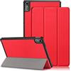 DINGGUAGUA Custodia Compatibile con Lenovo Tab P11 2nd 11.5 Pollici 2022 TB-350 Ultra-sottile Cover con Funzione Supporto,Rosso