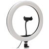 Changor Anello Luce LED 13 Pollici, 10W USB Selfie Ring Light | Luce anello LED 13 pollici, 10W, USB, dimmerabile 3000-6000K, supporto telefono, per selfie, live streaming, trucco, video