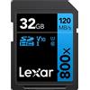 Lexar Blue Series Professional - Scheda di memoria SDHC UHS-I U1, 800 x 32 GB