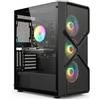 STGSivir PC Gaming Fisso, Core i7 Gen8, RTX 3050 6G, 16G DDR4, 1T SSD | Computer Gaming per Streaming, Editing Video, Compiti, fino a 4.1 GHz, WiFi 6, BT 5.0, 4K,HDMI,DP, Win11 Pro, Case ARGB