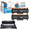 LOSMANN 2x Toner + 1x Tamburo Compatibili per Brother TN-2420 DR-2400 | per Brother MFC-L2710DN L2710DW MFC-L2730DW MFC-L2750DW DCP-L2510D DCP-L2530DW DCP-L2537DW DCP-L2550DN HL-L2310D HL-L2350