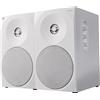 Woxter Dynamic Line Dl-410 White - 2.0 Altoparlanti Stereo (alimentato con potenza 150W, Legno, Woofer da 4, 2 tweeter, 3.5 mm, RCA, Bass Reflex di controllo (volume, acuti, bassi), Bianco