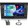Rimoody Autoradio per Opel Astra Antara Vectra Corsa Zafira Meriva Vivaro Combo - CarPlay Wireless, Android Auto FM/RDS EQ Bluetooth 4×45W 7 Pollici Schermo IPS Comandi al Volante Retrocamera