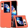 COQUE Custodia per ZTE nubia Flip2, Sottile custodia telefono antiscivolo con schermo pieghevole ultrasottile per ZTE nubia Flip2-Arancia