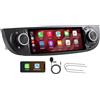 ZUNDION Autoradio per FIAT 500 2007-2015, CarPlay Wireless & Android Auto con sistema Linux, design OEM, Bluetooth 5.0/FM/AM Radio/USB/EQ Audio, DSP, Plug & Play