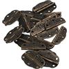 WINOMO 20pcs Mini farfalla incisa cerniere ferro Cabinet cerniere cerniere cassetto (bronzo)
