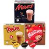 cafféluxe 24 Cioccolate Calda Dolce Gusto Capsule - Mars, Twix, Maltesers (8 con