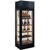 Tecfrigo Vetrina per Vino IMPERIAL22 in Alluminio e Acciaio Inox 304 - Temp +4° +18°C - Capacità interna lt 565 - Kit Ripiani Componibile