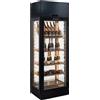 Tecfrigo Vetrina per Vino Rosso IMPERIAL22RED in Alluminio e Acciaio Inox 304 - Temp +15° +20°C - Capacità interna lt 565 - Kit Ripiani Componibile