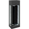 Tecfrigo Vetrina per Vino IMPERIAL26-VISION in Alluminio e Acciaio Inox 304 - Temp +4° +18°C - Capacità interna lt 710 - N° 65 + 65 Bottiglie