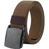 LionVII Cintura da uomo Tactical Military in nylon con fibbia in plastica, 130 cm