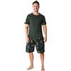 CityComfort Pigiama Uomo Estivo in Cotone | Pigiama Uomo Corto Due Pezzi T-Shirt con Maniche Corte & Pantaloncini