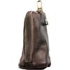 DONGKER Portachiavi con Portamonete in Pelle, Mini Borsellino con Cerniera | Pelle Morbida Resistente all'acqua, Gancio Pratico per Zaini, Design Leggero 40g, Compatto 11x6x6cm, Ideal Viaggio