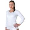 New Day intimo eccezionale Set da 3 Maglie Donna Manica Lunga Cotone Caldo, Maglietta Intima Termica | Con rifinitura in pizzo macramé o bordo in raso bianca o nera, Intimo termico femminile, T-Shirt maniche lunghe invernale