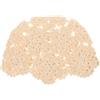 Yardwe Cappello Beige Cotone Lavorato all Uncinetto Estivo per Donna | Lavorazione Manuale Leggera, Stile Semplice Decorativo, Facile da Indossare e Togliere, per Outfit Vari