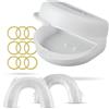 LAPHAL INDUSTRIES Snorflex - Mascherina anti-russamento - con custodia e 100 elastici - Trasparente