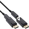 InLine Cavo InLine® DisplayPort 1.4 AOC, 8K4K, spina DisplayPort staccabile, 25 m
