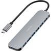 LogiLink UA0457 Hub LogiLink USB 3.2 Gen 1, 7 porte, struttura in alluminio