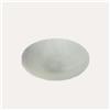 KEYHOMESTORE | Centrotavola in Vetro bianco decorato Ø cm 40, altezza 10
