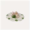 KEYHOMESTORE | Portauovo in Vetroceramica con conigli D25xH10 cm