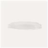 KEYHOMESTORE | Vassoio a Conchiglia in Vetroceramica Bianca 39x30 cm