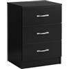 Vida Designs Home Discount Riano cassettiera con 5, 4, 3 cassetti. 3 cassetti, Nero Black/White