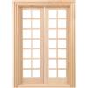 Milisten Mobili in Miniatura 1:12 - Porta Esterna in Legno Con 28 Pannelli - Mini Porta Non Finita per Fai Da Te Casa Delle Bambole - Accessori Foto
