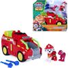 Paw Patrol: The Dino Movie, camion dei pompieri Marshall Dino Rescue con lanciamissili rotante a 360° con 2 action figure, giocattoli per bambine e bambini dai 3 anni in su