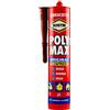 UHU Bostik Poly Max Original Express Colla di Montaggio e Sigillante Universale Super Rapido e Super Forte, colore Terracotta, Cartuccia 425 gr