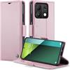 Phernykas Custodia a Libro Portafoglio per Xiaomi Redmi Note 13 Pro 5G | 3 Slot - Per Pendolarismo, Flip Cover Doppia Fibbia Laterale, Pelle PU Anti-Macchia, Supporto, Lavoro, Telefono Libretto