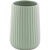 Gedy Marika Portaspazzolino Ceramica, Verde, 8 X 8 X 11.6