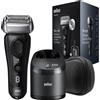 Braun Rasoio Elettrico Barba Braun Series 8 8460cc Testina Con Rifinitore Di Precisione Stazione SmartCare Wet e Dry