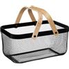 5 five simply smart 5five - cestino in metallo mayaj 40x26cm nero