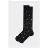 Calzedonia Calze Lunghe Fantasia Da Uomo Nero