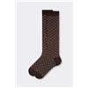 Calzedonia Calze Lunghe Fantasia Da Uomo Marrone