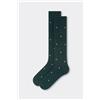 Calzedonia Calze Lunghe Fantasia Da Uomo Verde