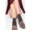 Calzedonia Calzini A Costine Glitter Marrone
