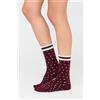 Calzedonia Calzini Fantasia Bordeaux