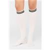 Calzedonia Calze Lunghe Fantasia Bianco