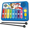 Lexibook, Paw Patrol, Xylofun Xilofono elettronico ed educativo per bambini, gioco musicale, 8 tasti, guida luminosa, 2 mazzuoli inclusi, blu, K340PA