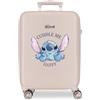 Disney Joumma Disney Stitch Cuddle Me Happy Valigia da cabina 0 38 x 55 x 20 cm Rigido 2 kg Chiusura a combinazione laterale ABS 2 kg 35 L Bagagli a mano, Beige, Taglia unica, Valigia cabina