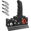 HYCHIKA BETTER TOOLS FOR BETTER LIFE HYCHIKA Pialla per Legno con 4 lame (45°/3/5/6mm), Pialletto a Mano per Legno. Impugnatura Ergonomica, Livella a Bolla, Pialla Manuale per Legno per Falegnami e Carpentieri