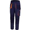 BETA - Pantaloni da Lavoro Leggeri Multitasche Blu in Cotone Poliestere con Tasche Porta Ginocchiere, Pantaloni Professionali Officina e Manutenzione,Taglia L 7860B