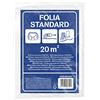 Scley Abdeckfolie, 8 Stück Plastikplane, Staubschutzfolie, Breite 4m, Länge 5m, 20qm, Materialdicke 5my, Plastikfolie, 20qm, Abdeckfolie stark, HDPE, Baufolie transparent, Malerplane, A0400-060405