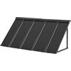 VEVOR Pensilina per Finestra Porta da 1430 x 610 mm Tettoia per Porta Ingresso, Acciaio Verniciato a Polvere Antiruggine, Pensilina per Patio Esterno, per Protezione da Pioggia, Neve e Luce Solare
