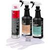 Errecom Kit pulizia completa climatizzatori, include Power Clean In aerosol 600mL per pulizia unità interna, Bio Acid e Bio Alkaline 2L con tensioattivi biodegradabili pulizia unità esterna, guanti