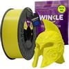 WINKLE FEED YOUR PRINTER WINKLE Filamento PETG 1.75mm Giallo Limone 1kg, Filamento Stampante 3D | Precisione Dimensionale +/- 0.03mm, Alta Resistenza Agli Urti e Facile da Stampare